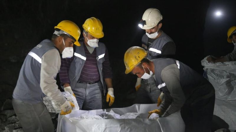 Kırıkkale'de yeraltından çıkarılan tuzla hedef '2023'de 1 milyon ton tuz'