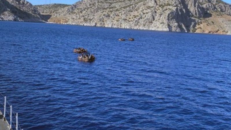 Marmaris’te 94 düzensiz gömen kurtarıldı