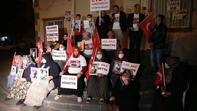 Diyarbakır'daki evlat nöbetindeki aile sayısı 238 oldu