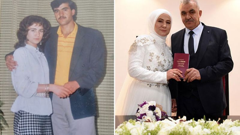 Kayseri’de 35 yıllık aşk mutlu sonla bitti