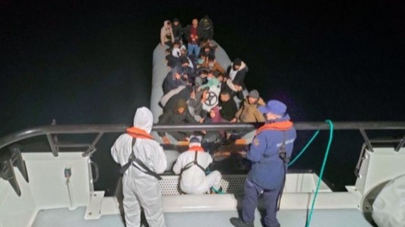 Marmaris ve Datça’da 45 göçmen kurtarıldı