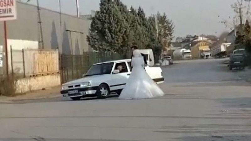 Sakarya'da gelin ve damada drift şovu pahalıya patladı