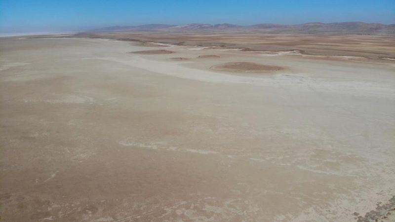Tuz Gölü havzasında kuraklık etkisini göstermeye başladı