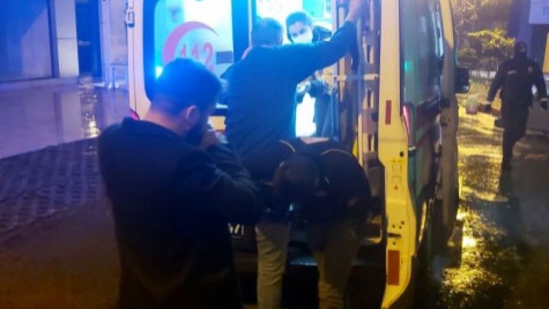 Zonguldak'ta bir kişi iş yerinde bacağından vuruldu