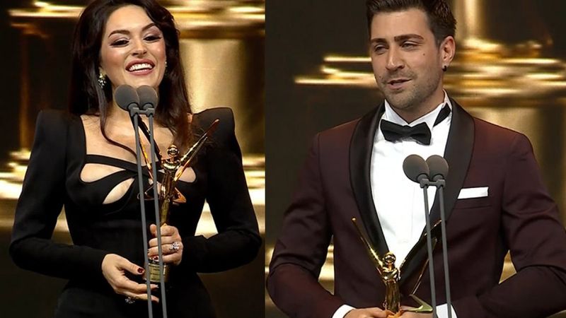 TRT oyuncularından ödül töreninde siyasi göndermeler