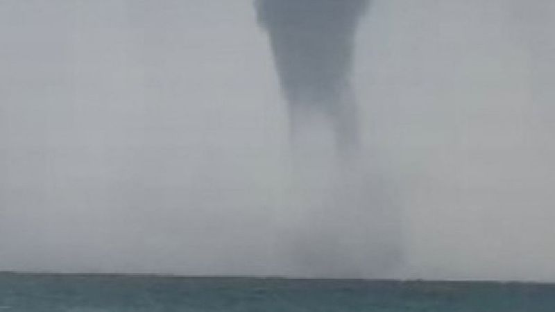 Antalya açıklarında dev hortum