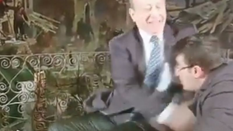 Muhabire tokat atan Muharrem Sarıkaya'nın öfkeli anları