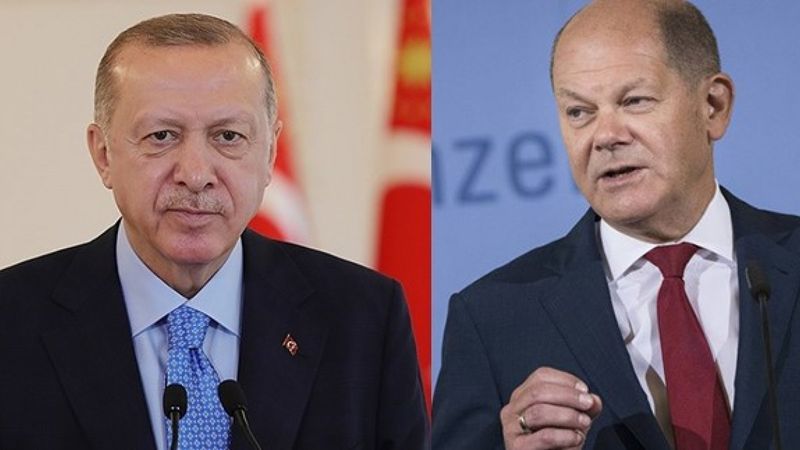 Cumhurbaşkanı Erdoğan, Almanya Başbakanı Scholz’u tebrik etti