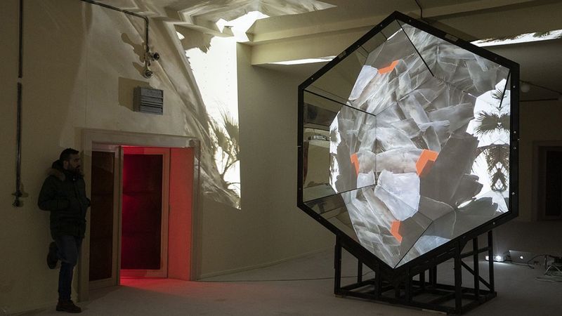 2. Meclis'in sığınağı, dijital sanat sergi alanı oldu