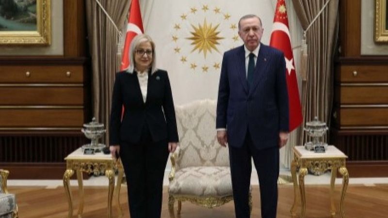 Cumhurbaşkanı Erdoğan, Arnavutluk Meclis Başkanı Nikolla'yı kabul etti