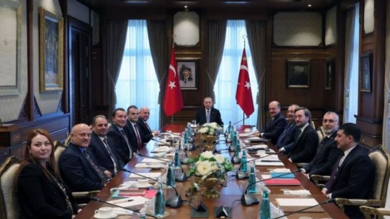 Cumhurbaşkanı Erdoğan, Hak-İş heyetini kabul etti