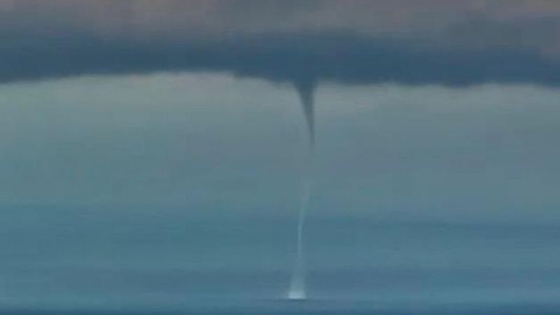 Muğla açıklarında hortum görüldü