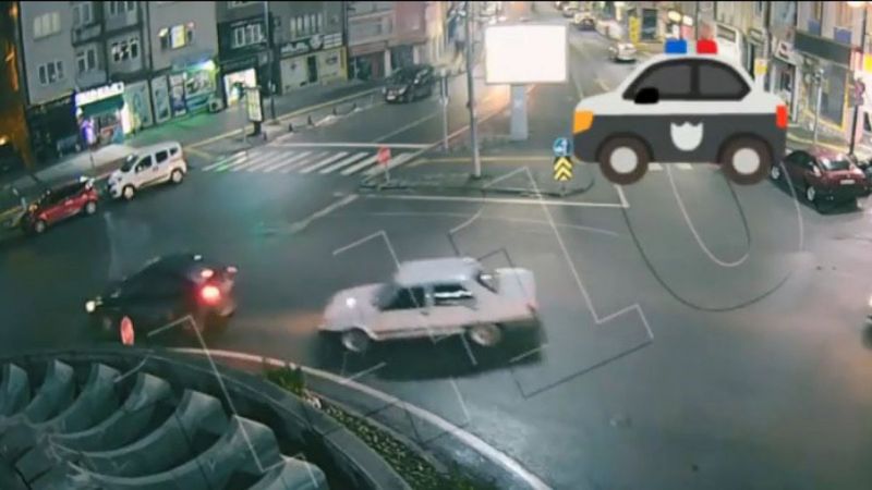 Sivas'ta drift atan sürücüye 11 bin 340 lira ceza