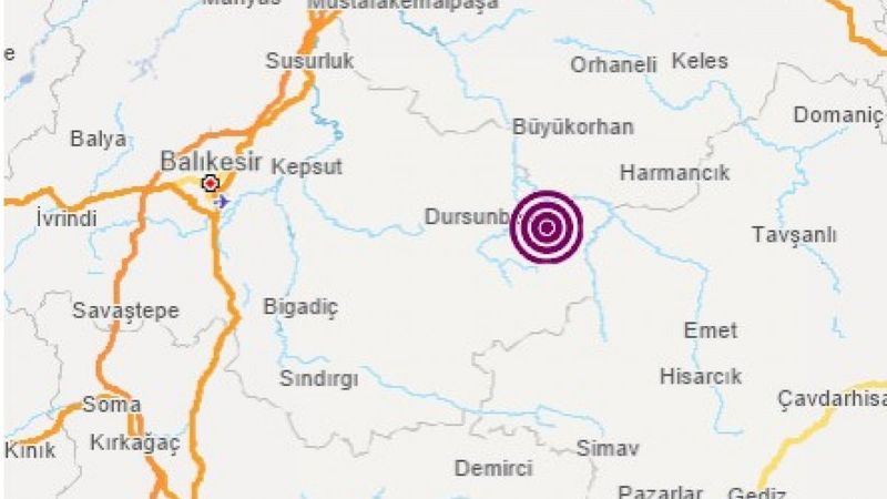 Balıkesir'de 4.7 büyüklüğünde deprem