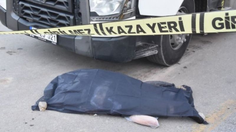 Bodrum'da ekmek alıp dönen kişi, tırın çarpmasıyla öldü