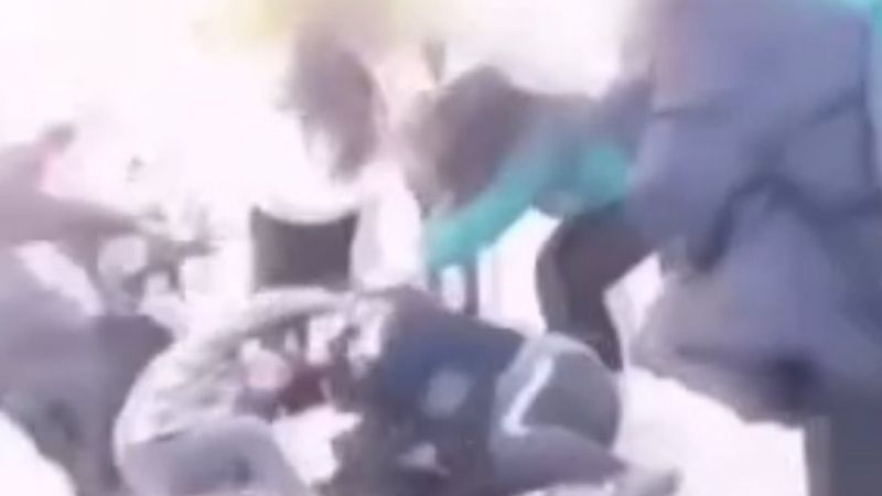 Ankara'da liselilerin kavgası kamerada