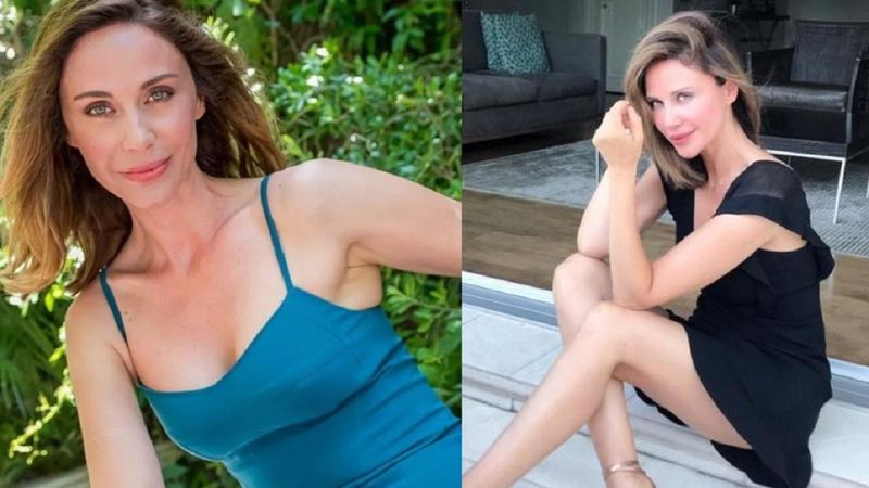 İbrahim Kutluay'ın eski eşi Demet Şener siyah taytıyla amuda kalktı, ortalık yıkıldı!  'Kim der 44 yaşında'