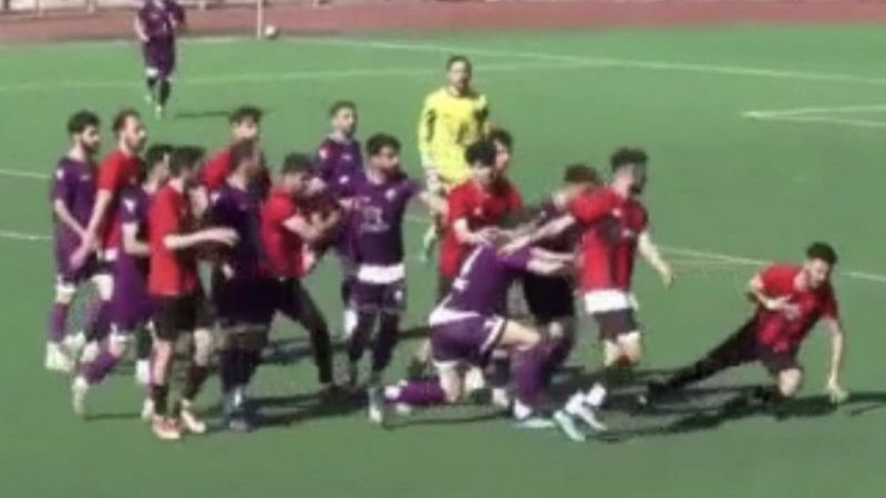 Adıyaman'da amatör futbol maçında kavga