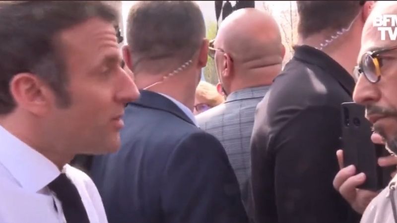 Macron'la bir Fransız vatandaşın geçinemiyoruz tartışması