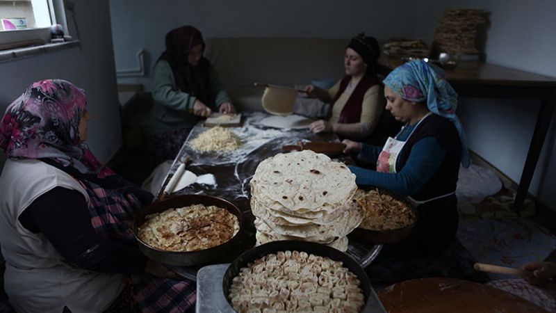 Karadeniz'de kadınların 'Ramazan imecesi' başladı