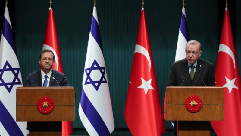 Cumhurbaşkanı Erdoğan, İsrail Cumhurbaşkanı Herzog ile görüştü