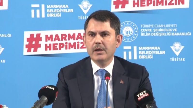 Murat Kurum: Marmara Denizi'nde müsilaja rastlanmadı