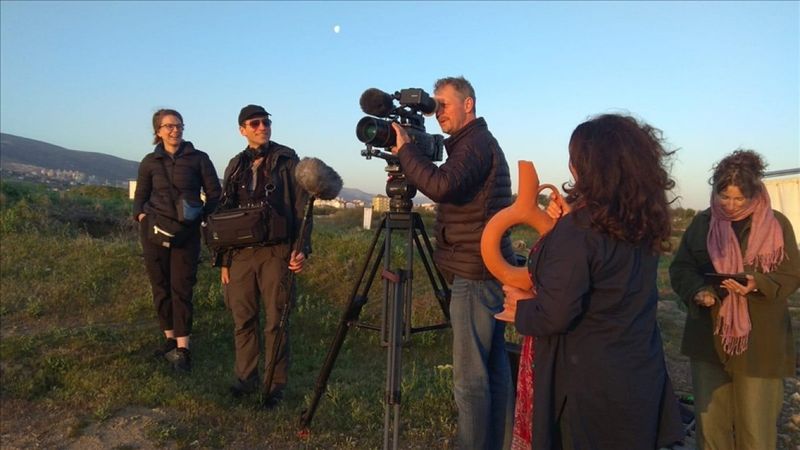 İngiliz tarihçi Hughes Arslantepe Höyüğü'nde belgesel çekimleri yaptı