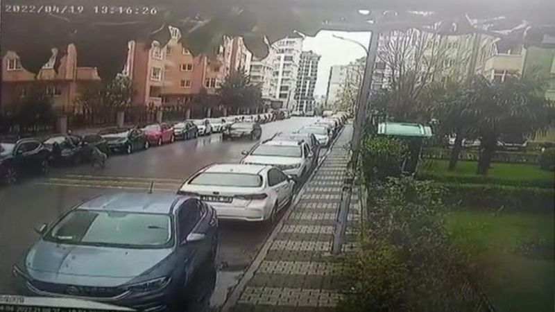 Maltepe’de başıboş köpeklerin vatandaşa saldırdığı anlar