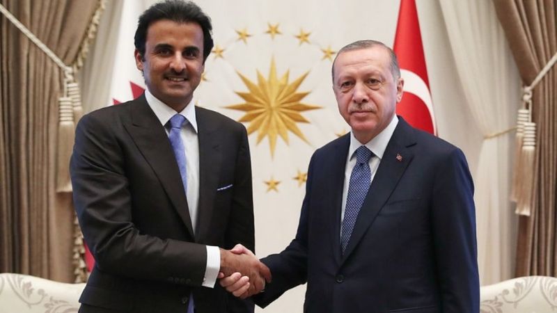Cumhurbaşkanı Erdoğan, Katar Emiri ile görüştü