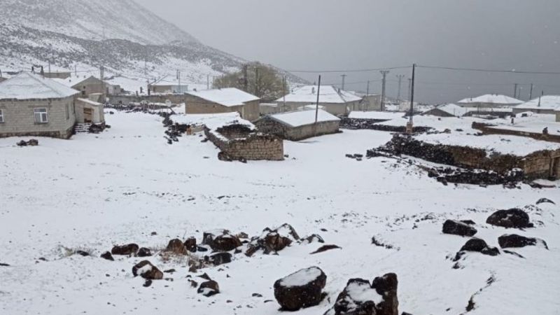 Bitlis'te Mayıs ayında kar sürprizi