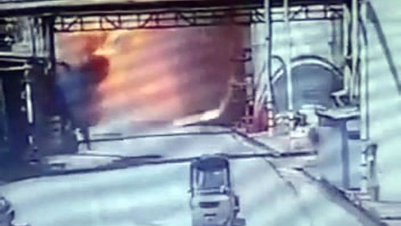 Kocaeli’de bir fabrikanın buhar kazanı patladı: O an