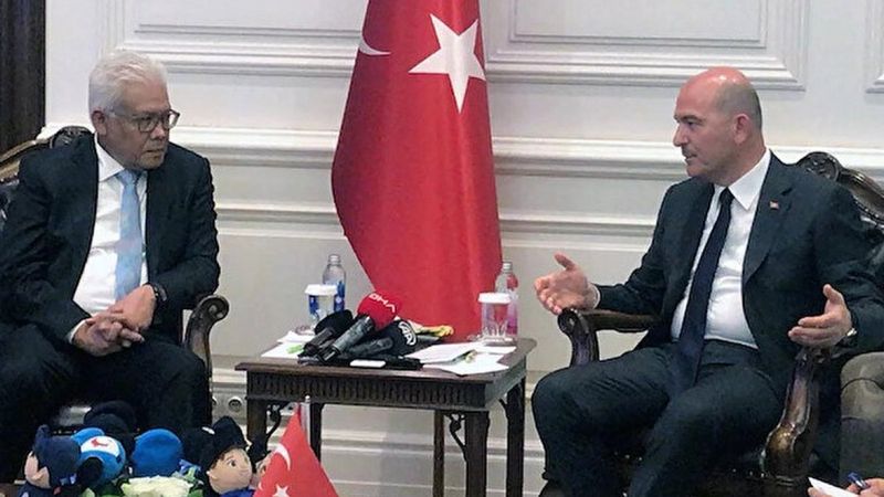 İçişleri Bakanı Süleyman Soylu, Malezya İçişleri Bakanı Zainudin ile görüştü