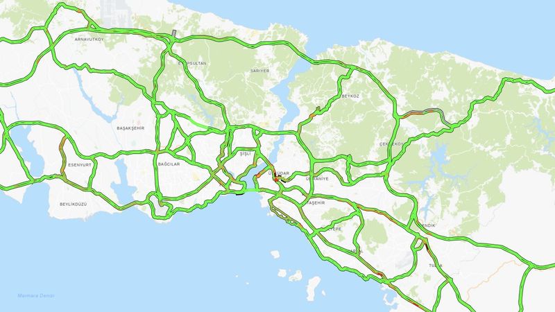 İstanbul'da bayram trafiği şehir dışına taşındı