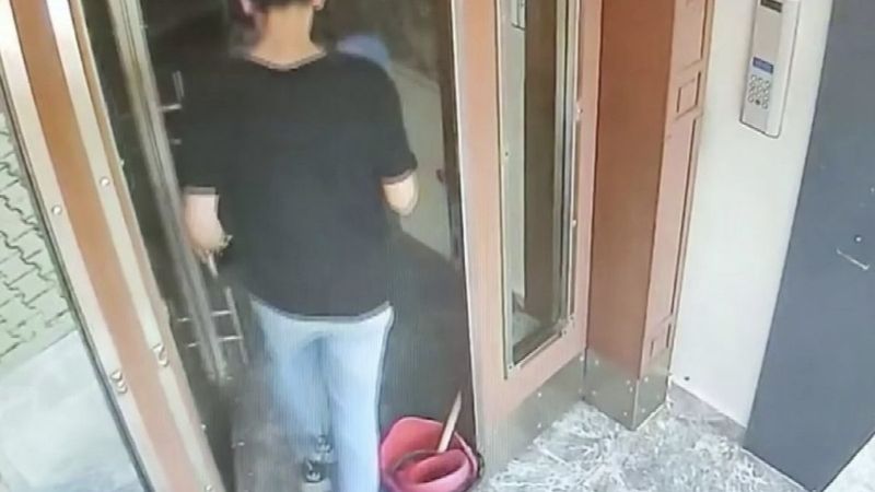 Ümraniye'de kargocu gibi binaya girip hırsızlık yaptı