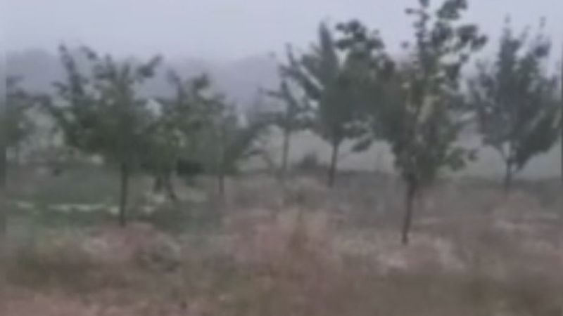 Ankara'da dolu yağışı