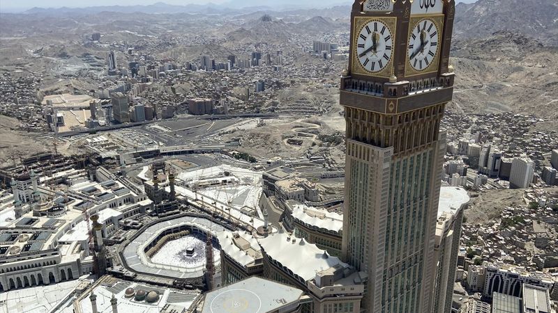 Kabe-i Muazzama havadan görüntülendi