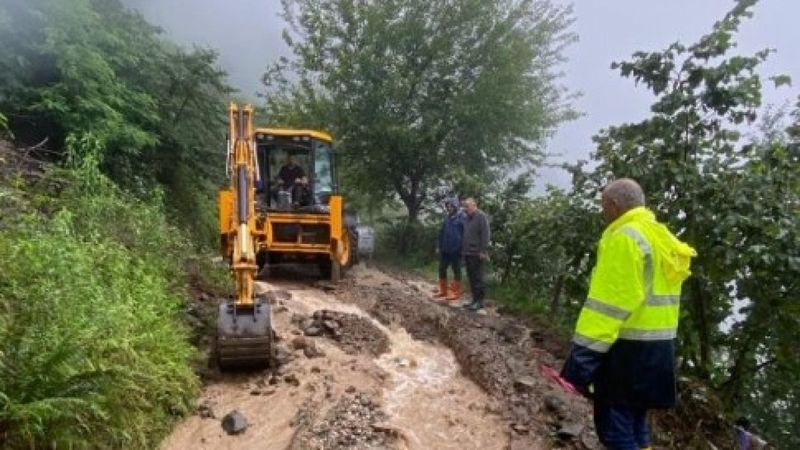 Ordu'ya bir günde 260 kilogram yağmur düştü