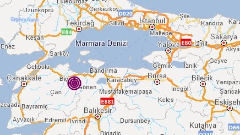 Balıkesir Gönen'de 4.6 büyüklüğünde deprem
