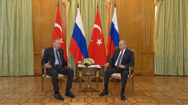 Cumhurbaşkanı Erdoğan ve Putin görüşmesi sona erdi