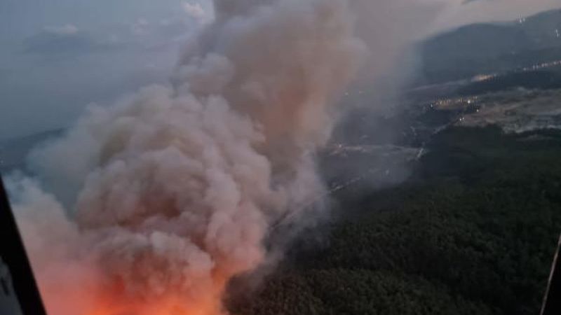 Soma’daki yangın 12 saatte kontrol altında
