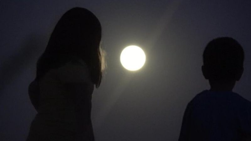 Yüksekova'dan Süper Ay manzaraları