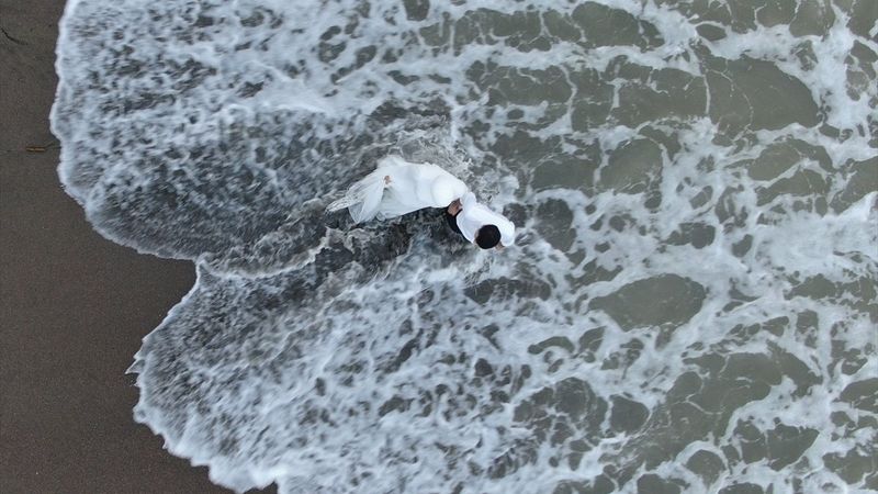 Akçakoca sahili doğal fotoğraf stüdyosu oldu