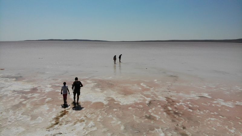 Tuz Gölü pembe renge büründü