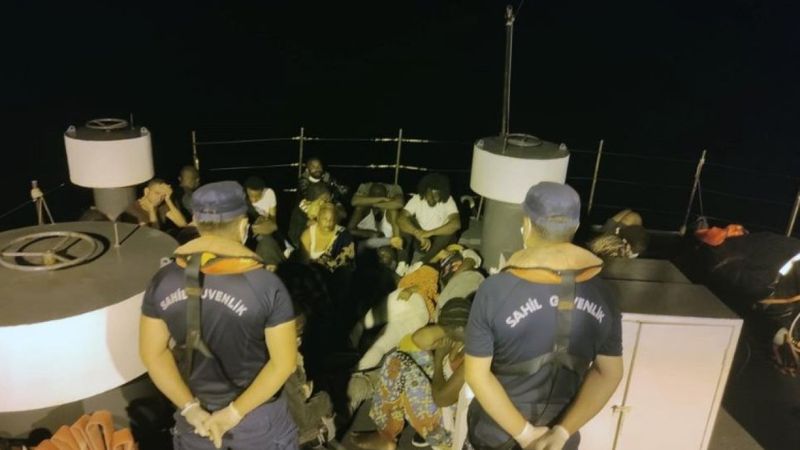 Marmaris'te 134 göçmen kurtarıldı