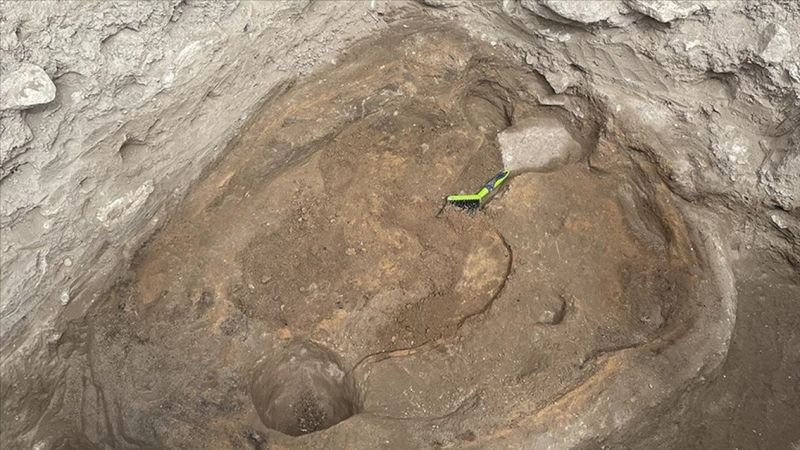 Anadolu geleneğinden izler taşıyan kubbeli fırın kalıntısı