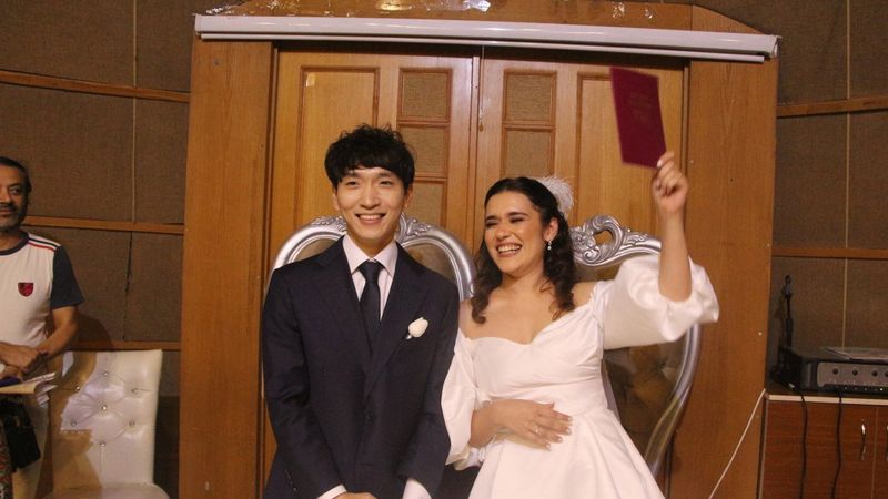 Adana'ya Güney Koreli damat geldi