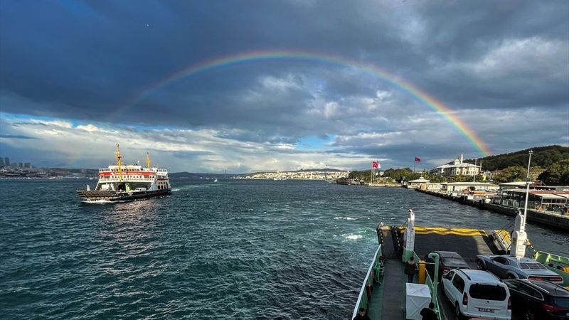 İstanbul'da gökkuşağı