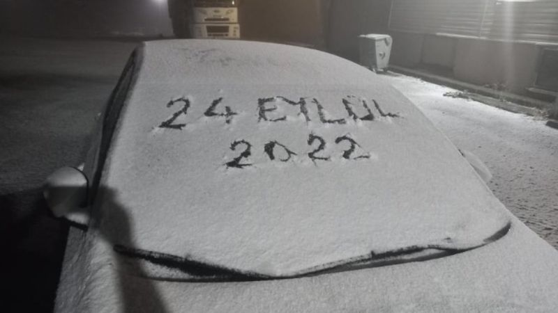 Mevsimin ilk karı yağdı