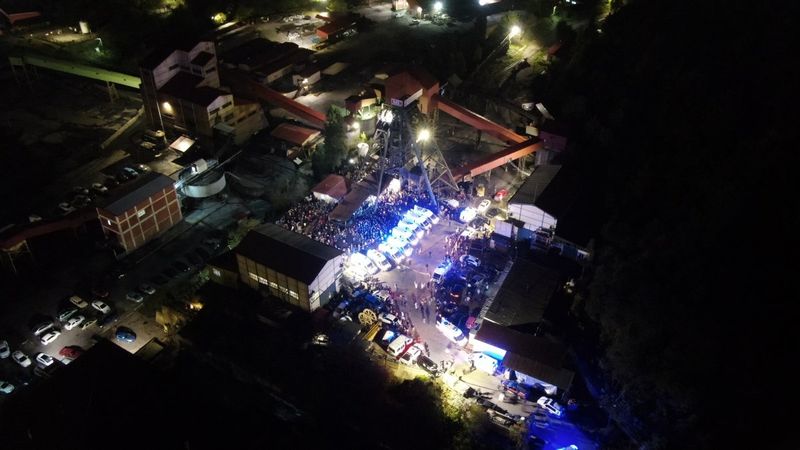 Bartın'da patlama yaşanan maden ocağı, dron ile havadan görüntülendi