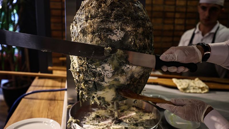 Ardahan'da göğermiş peynirden döner beğenildi